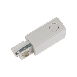 UBX-A01 WHITE 1 POLYBAG Ввод питания для шинопровода, Трехфазный, Правый, Цвет белый, Упаковка полиэтиленовый пакет.