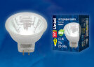 LED-MR11-3W/NW/GU4/220V GLZ21TRЛампа светодиодная, 220V. Прозрачная. Белый свет (4000K) - фото