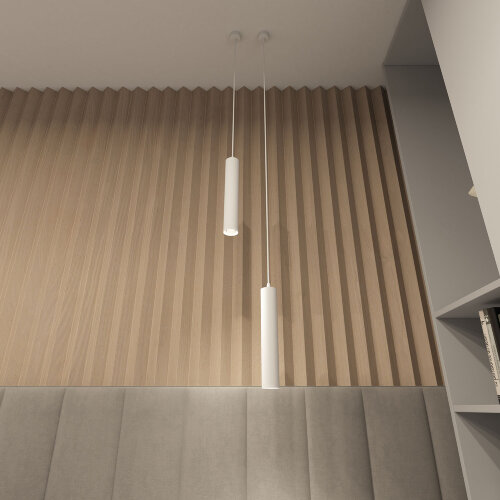 DK4050-WH Подвесной светильник, IP 20, 15 Вт, GU10, белый, алюминий. Фото 4