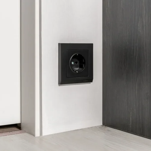 Рамка из поликарбоната на 1 пост Stark черный W0011808 - фото 8