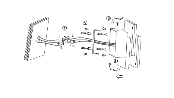 Светильник настенный GW черный, 3000K, GW-6809-12-BL-WW. Фото 2