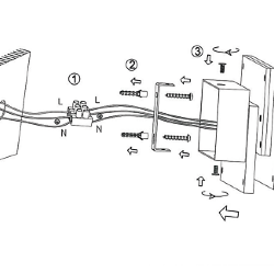 Светильник настенный GW черный, 3000K, GW-6809-12-BL-WW 003016
