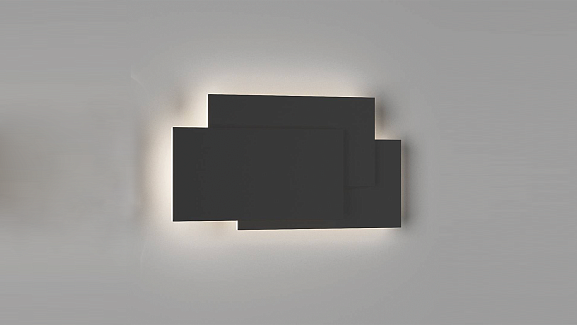 Светильник настенный GW черный, 3000K, GW-6809-12-BL-WW. Фото 3