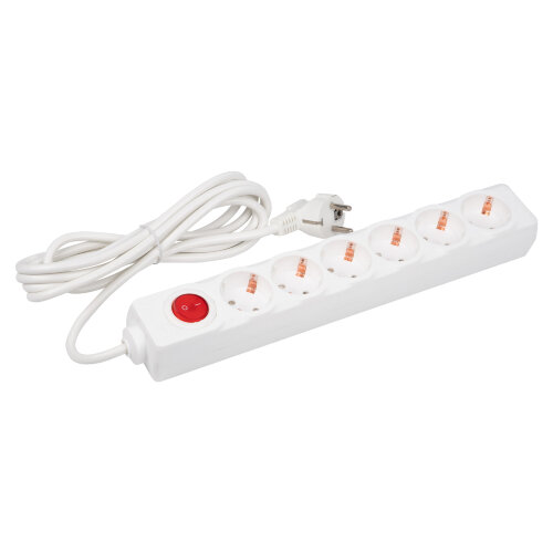 S-GCD6-3B Удлинитель Uniel серии Стандарт, с-з, 6 гн., шнур 3 м, выкл. - фото 2