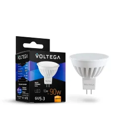 Светодиодная лампа керамика MR16 10Вт 2800K GU5.3 110° (Матовый) 7074