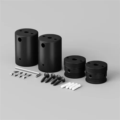 Набор для двухстороннего накладного монтажа Nemo D18 черный (Черный) - фото 2