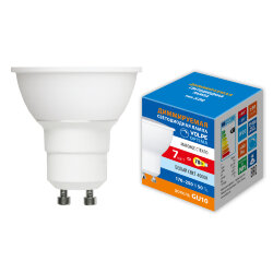 LED-JCDR-7W-4000K-GU10-FR-DIM-SLS Лампа светодиодная, диммируемая, Форма JCDR, матовая, Белый свет 4000K