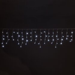 Новогодняя гирлянда бахрома белый 1,8*0,5м IP20 100-001 белый (044082)