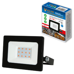 ULF-Q519 20W-RED IP65 220-240V BLACK Прожектор светодиодный, Красный свет, Корпус черный, TM Volpe