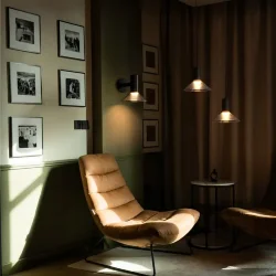 Настенный светильник (бра) Озеро / Lake (Черный) FR6179WL-L6B