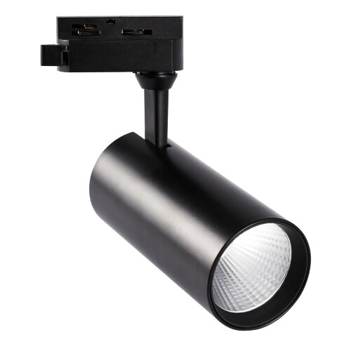 ULB-Q276 25W-4000К BLACK Светильник-прожектор светодиодный трековый, 2200 Лм, Белый свет 4000К, Корпус черный. - фото 1