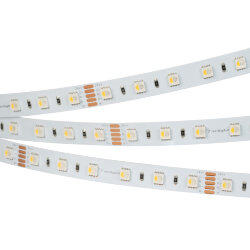 Светодиодная лента RT-В60-12mm 24V RGBW-White-4-in-1 (19.2 W/m, IP20, 5060, 5m) (Arlight, Открытый) 019096(2)