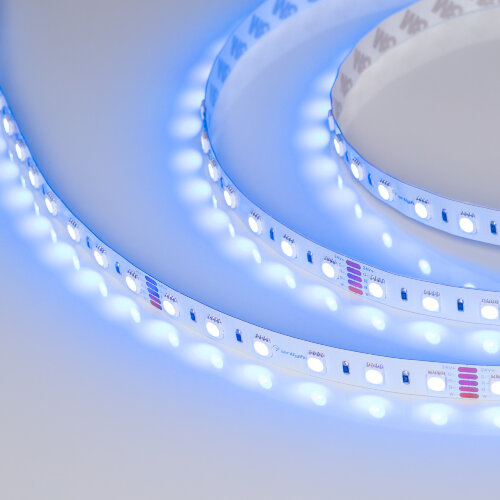 Светодиодная лента RT-В60-12mm 24V RGBW-White-4-in-1 (19.2 W/m, IP20, 5060, 5m) (Arlight, Открытый) 019096(2) - фото 2
