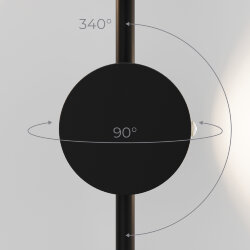 Светильник настенный светодиодный Illume черный 4000K 40154/LED