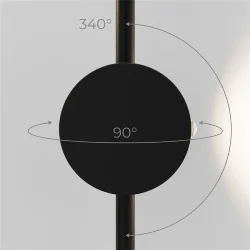 Светильник настенный светодиодный Illume черный 4000K 40154/LED (070995)
