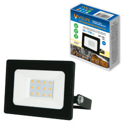 ULF-Q519 20W-3000K IP65 220-240V BLACK Прожектор светодиодный, Теплый белый свет3000К, Корпус черный, TM Volpe