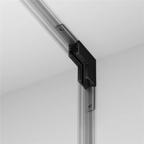 Коннектор угловой внутренний, накладной Levity (Черный) TRA184ICL-11B - фото 5