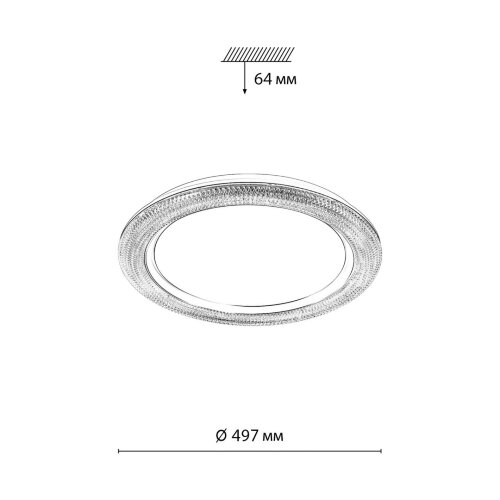 Настенно-потолочный светильник «Sonex» 7782/EL, серия: VENDY (накладной). Фото 3.