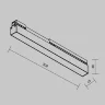 Уличный трековый светильник Базис / Basis Exility IP 3000К 12Вт 120° черный (Черный) O-TR02-1-S-12WB3K - фото 6