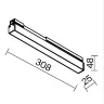 Уличный трековый светильник Базис / Basis Exility IP 3000К 12Вт 120° черный (Черный) O-TR02-1-S-12WB3K - фото 14