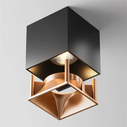 Декоративная рамка-отражатель для накладных светильников серии Alfa LED (Матовое Золото) - фото 3