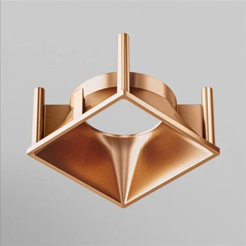 Декоративная рамка-отражатель для накладных светильников серии Alfa LED (Матовое Золото) - фото 5