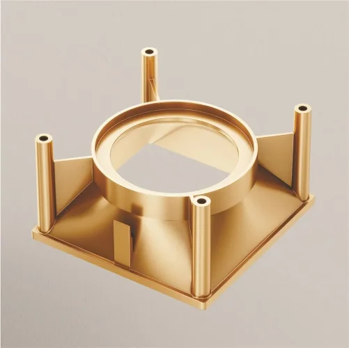 Декоративная рамка-отражатель для накладных светильников серии Alfa LED (Матовое Золото) - фото 7