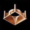 Декоративная рамка-отражатель для накладных светильников серии Альфа / Alfa LED (Матовое Золото) C065-01MG - фото 4
