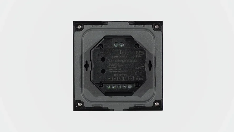 Сенсорная панель T4 Black IC61 (12-24V, 4x3A, 4x(36-72W) RGBW, RF 2.4GHz) - фото II