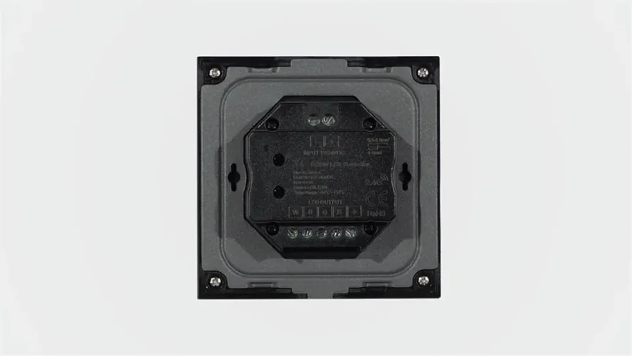 Сенсорная панель T4 Black IC61 (12-24V, 4x3A, 4x(36-72W) RGBW, RF 2.4GHz) - фото II