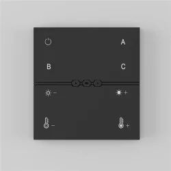 Беспроводная панель управления освещением Комбинированная (MIX) (Черный) DRC034-8-B