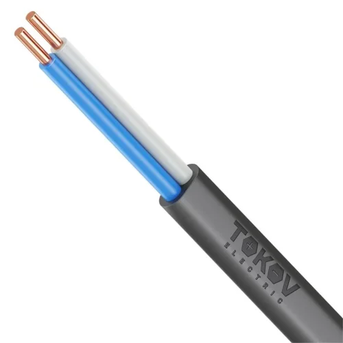 Кабель TOKOV ELECTRIC ВВГ-Пнг(А)-LS 2х2.5 ОК (N) 0.66кВ (уп.100м) УТ000028382 - фото