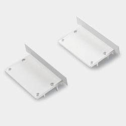 Заглушки LE6332-W-ECS белые для профиля LE.6332-W (комплект, 2 шт) 010386
