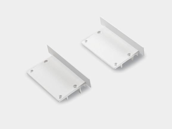 'Заглушки LE6332-W-ECS белые для профиля LE.6332-W (комплект, 2 шт). Фото 2