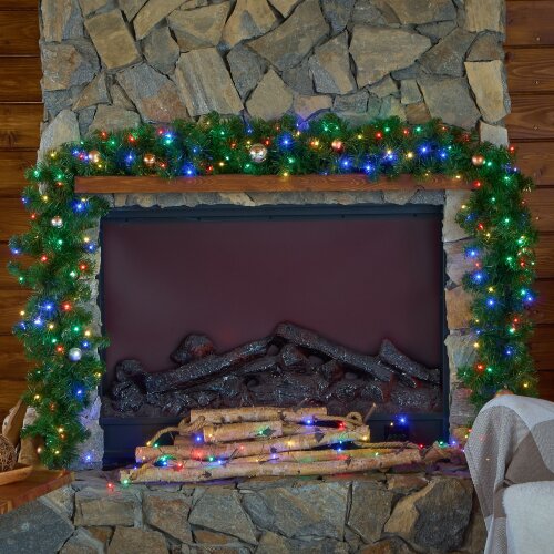 ULD-S3000-300-DGA MULTI IP20 DEW Гирлянда светодиодная Роса, 30м, 300 светодиодов, Разноцветный свет, Провод зеленый - фото 10