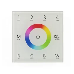 Сенсорная панель T4 White IC60 (12-24V, 4x3A, 4x(36-72W), RGBW, RF 2.4GHz)