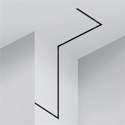 Шинопровод 2м Exility низкопрофильный встраиваемый под ГКЛ 12,5 мм (Черный) TRXM034-422B - фото 5