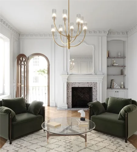 Подвесной светильник Arco G9х8 (Латунь) - фото 7