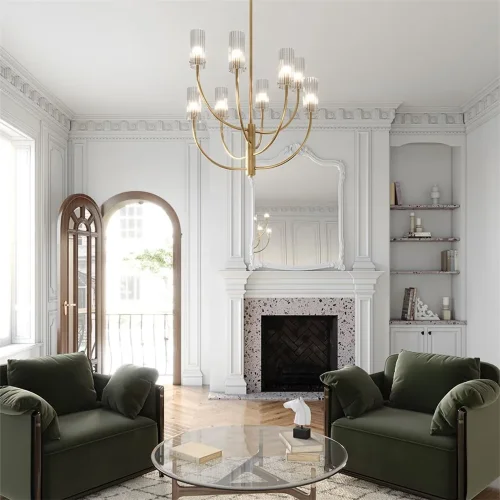 Подвесной светильник Arco G9х8 (Латунь) - фото 8