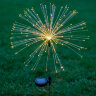 USL-S-837-PT900 FIREWORK Садовый светильник на солнечной батарее Фейерверк, 150 светодиодов, Теплый белый свет, 1xAА Ni-Mh аккумулятор в-к, IP44, TM Uniel - фото 6