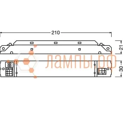 Драйвер для светодиодов OT FIT 60/220-240/350 D CS L | 18-61W 90-175V | DIP-переключатель 100-350mA | - OSRAM