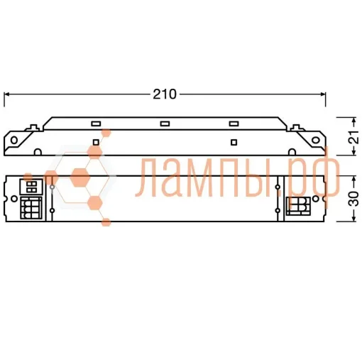 Драйвер для светодиодов OT FIT 60/220-240/350 D CS L | 18-61W 90-175V | DIP-переключатель 100-350mA | - OSRAM. Фото 4