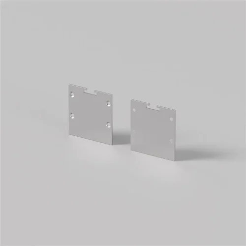 Комплект заглушек (для профиля 35×35) 2 шт., ALM-35-S-EC 642037 (Серебро) - фото 3