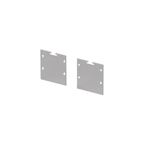 Комплект заглушек (для профиля 35x35) 2 шт., ALM-35-S-EC 642037 (Серебро) 642037 - фото