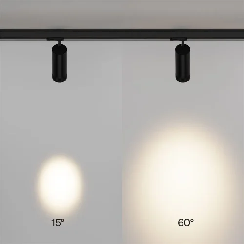 Трековый светильник Focus Zoom Trinity 2700K 20Вт 15-60° (Черный) - фото 7