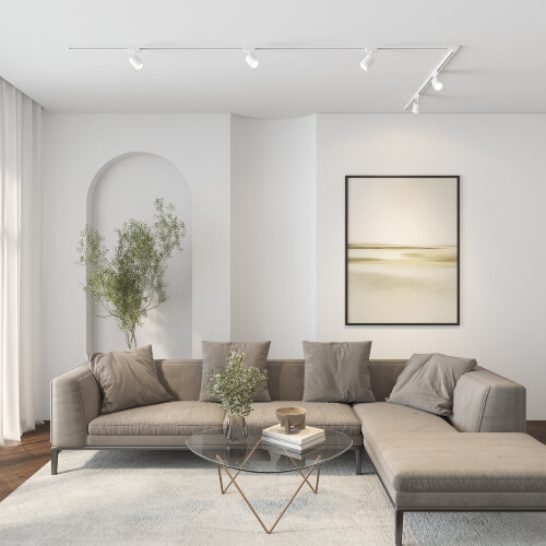 DK6401-WH Трековый светильник IP 20, 5 Вт, LED 3000, белый, алюминий. Фото 8