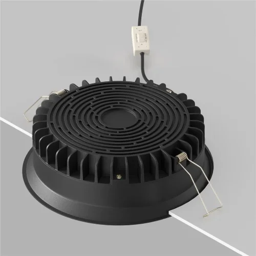 Встраиваемый светильник Okno 3000-4000-6000K 24W 100° IP 44 (Черный) - фото 6