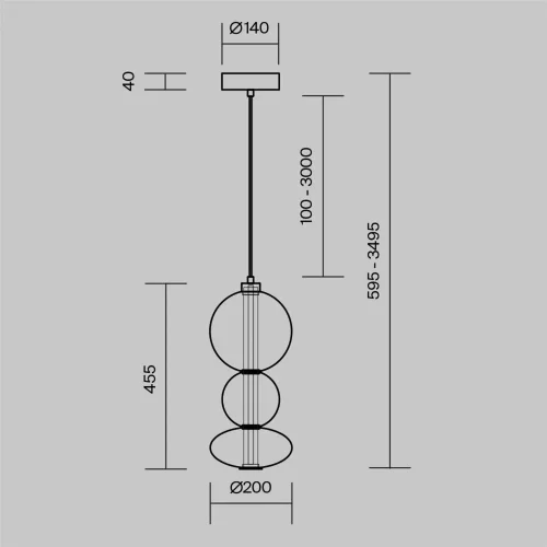 Подвесной светильник Футуро / Futuro 3000К 24Вт (Латунь) MOD307PL-L24BS3K - фото 5
