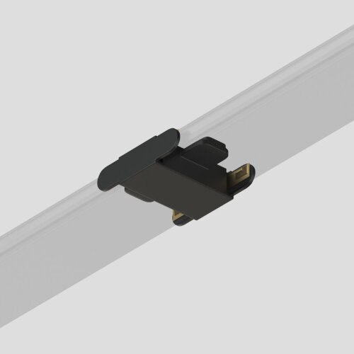 Соединитель прямой для треков Air, серия Base, пластик, чёрный. Фото 2