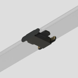 Соединитель прямой для треков Air, серия Base, пластик, чёрный, Denkirs TR5230-BK